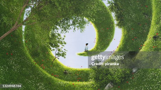 Una spirale verde Una spirale verde