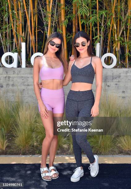 Madison Reed and Victoria Justice attend Day 1 at Alo House on June 22, 2021 in Los Angeles, California.