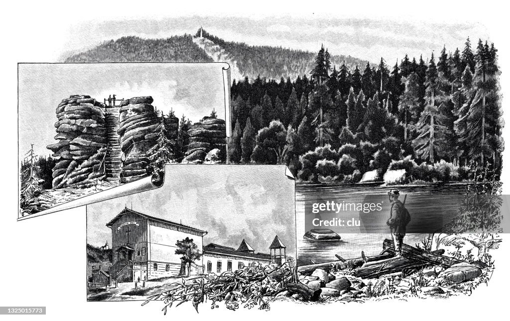 Bohemian forest, Plöckensteinsee, Bald Lake