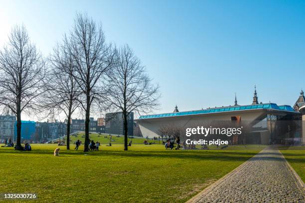 museum square, amsterdam - museumplein stockfoto's en -beelden