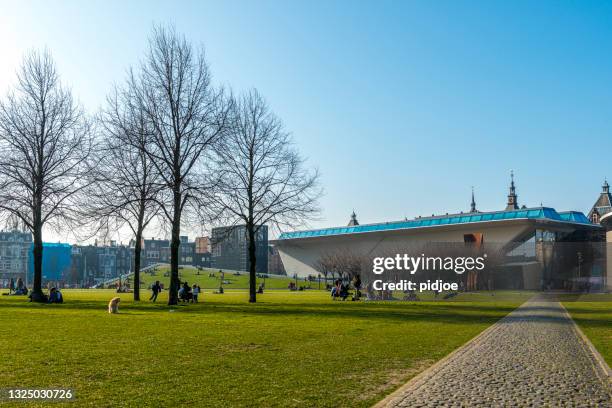 museum square, amsterdam - museumplein stock pictures, royalty-free photos & images