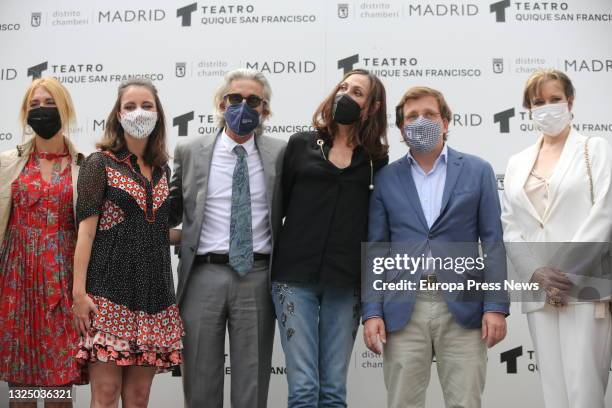 The delegate of the Area of Culture, Tourism and Sport of the Madrid City Council, Andrea Levy ; the actor Micky Molina ; the actress Maria Brranco ;...