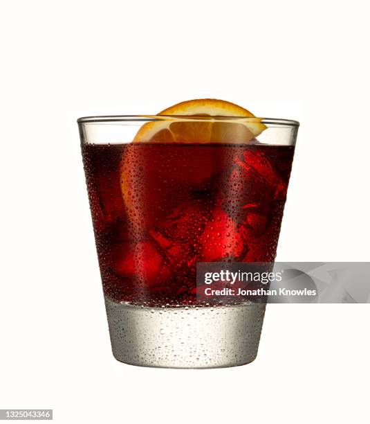 close up cranberry vodka cocktail - white sangria glass stock pictures, royalty-free photos & images