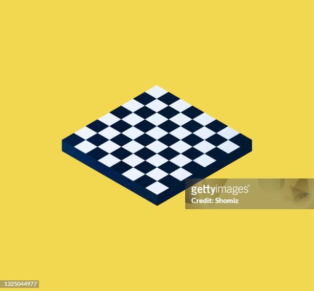 ilustraciones, imágenes clip art, dibujos animados e iconos de stock de tablero de ajedrez isométrico - tablero de ajedrez