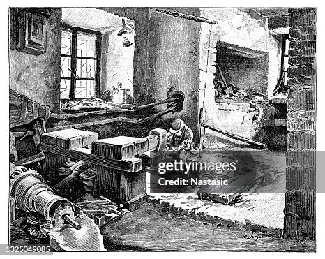 Blacksmith forging iron Blacksmith forging iron