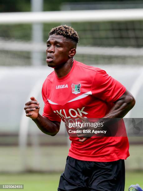 Kevin Bukusu of NEC during the First Training Session of NEC Nijmegen Season 2021/2022 at De Eendracht on June 23, 2021 in Nijmegen, Netherlands.