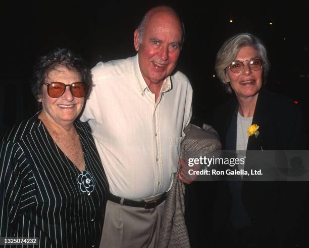 Estelle Reiner, Carl Reiner and Anne Bancroft attend "Bermuda Ave. Triangle" Opening at the Tiffany Theater in West Hollywood, California on October...