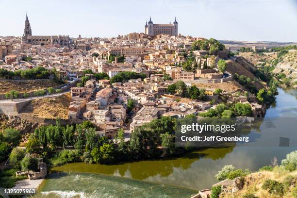 Spain, Toledo, Casco Historico, city skyline, landmarks, Alcazar.