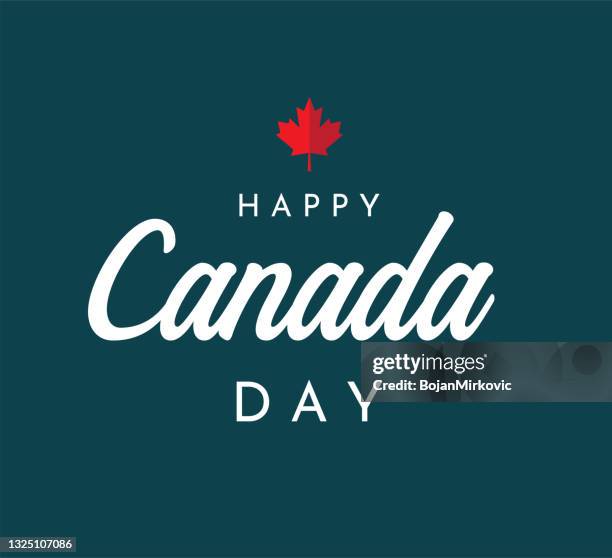 kanada-tag-karte. vektor - canada day stock-grafiken, -clipart, -cartoons und -symbole