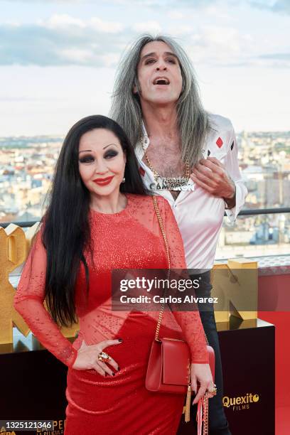 Olvido Gara 'Alaska' and husband Mario Vaquerizo attend 'Operacion Camaron' premiere at the Vincci Hotel on June 23, 2021 in Madrid, Spain.