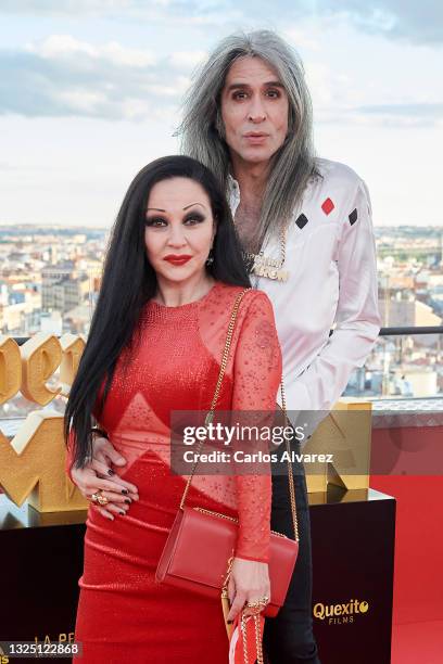 Olvido Gara 'Alaska' and husband Mario Vaquerizo attend 'Operacion Camaron' premiere at the Vincci Hotel on June 23, 2021 in Madrid, Spain.