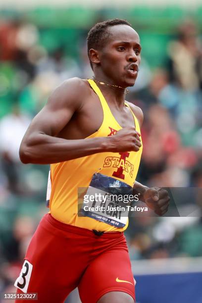 Festus Lagat of the of the Iowa State Cyclones competes in the 800 meters during the Division I Men's and Women's Outdoor Track & Field Championships...