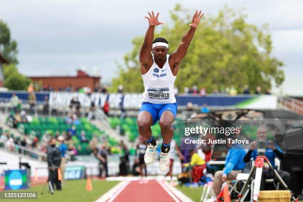 Lazon Brumfield of the Tennessee State Tigers competes in the triple jump during the Division I Men's and Women's Outdoor Track & Field Championships...