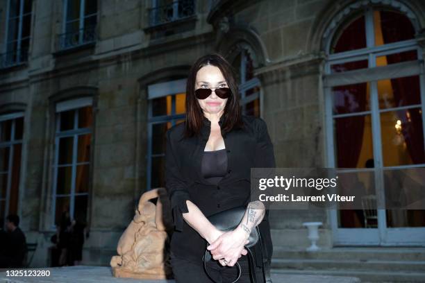 Beatrice Dalle attends the "We Are Infinite" Party on June 23, 2021 in Paris, France.