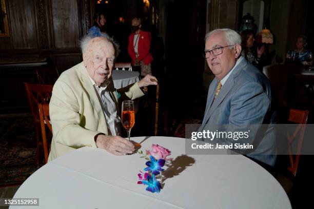 James Watson and Richard MacDougall attend Planting Fields Foundation Hosts "Fantasy In Bloom" Celebrating New Exhibitions And A Commission By Nico...