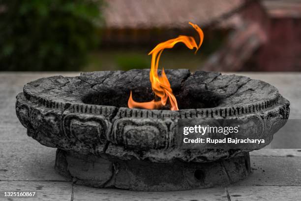 lumbini - eternal flame stock pictures, royalty-free photos & images