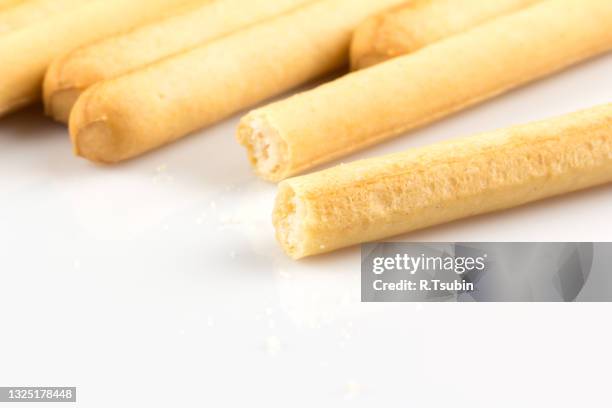 bread sticks isolated on a white background - buttermilk biscuit stock pictures, royalty-free photos & images