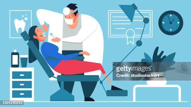 45 Ilustraciones de Dental Chair Patient - Getty Images