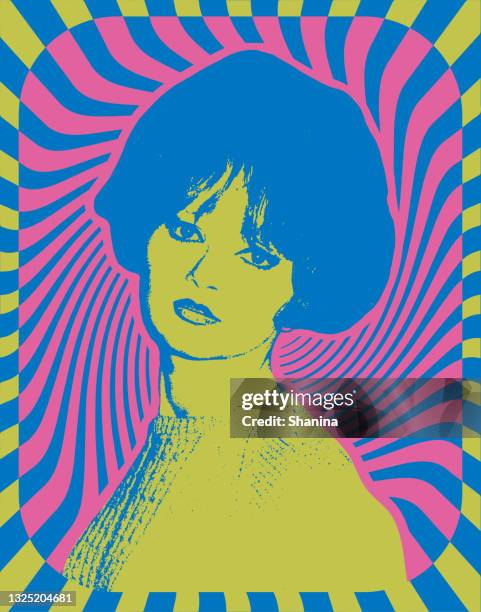 pop poster from the sixties v2 - sensuality photos stock illustrations