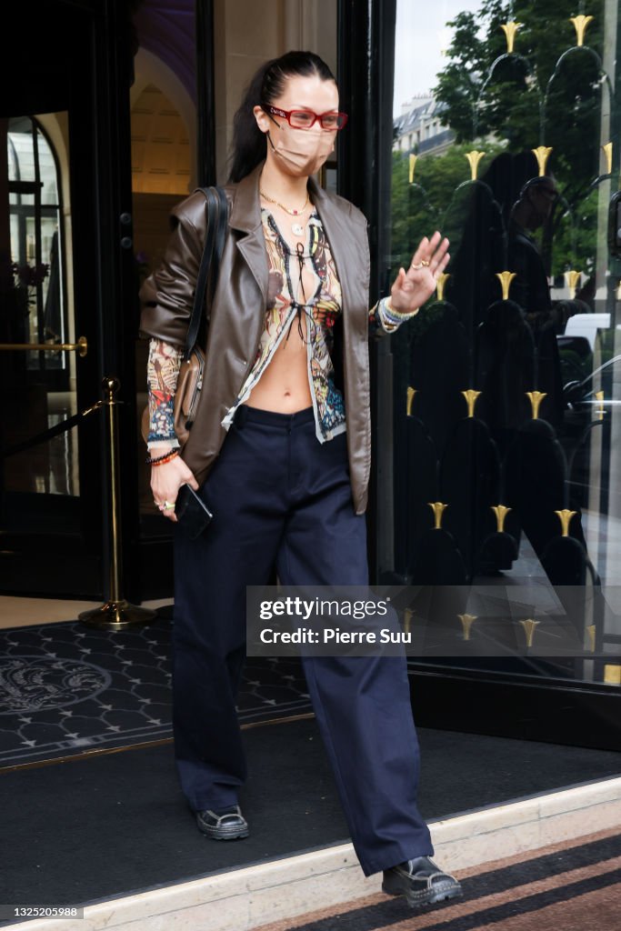 Celebrity Sightings In Paris - June 24, 2021