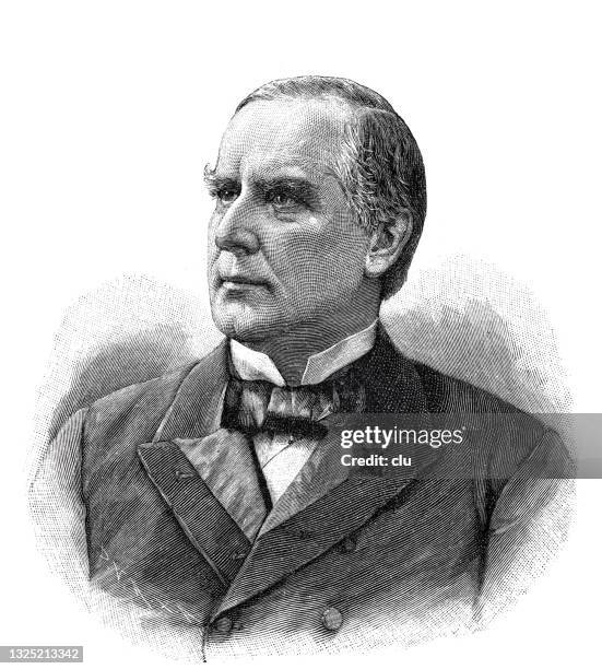 william mckinley, us-präsident - mckinley stock-grafiken, -clipart, -cartoons und -symbole