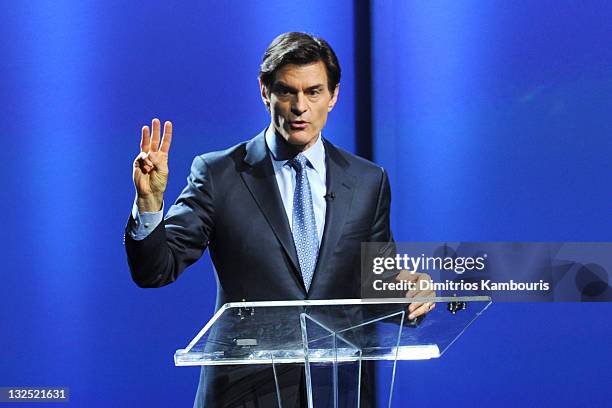 Dr. Mehmet Oz speaks during the 2nd Annual ""Change Begins Within"" benefit celebration presented by the David Lynch Foundation at The Metropolitan...