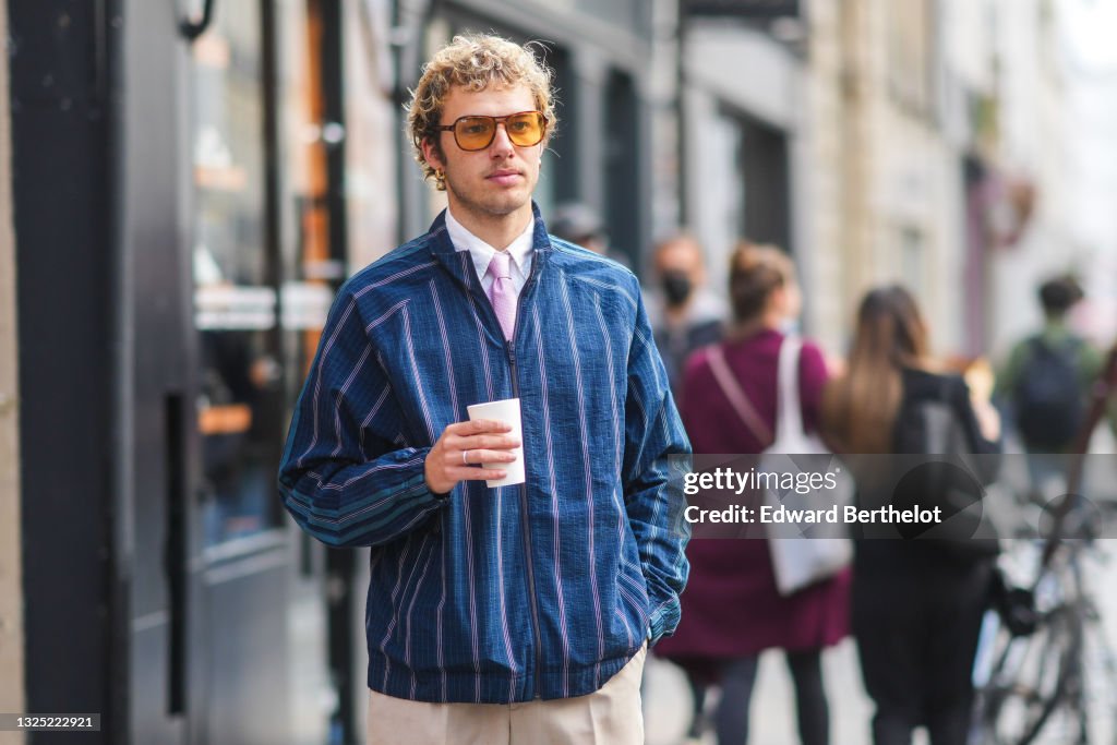 Street Style At Paris Fashion Week - Menswear Spring/Summer 2022