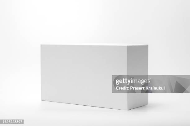 white rectangular box isolated on background - rectangle photos et images de collection