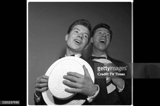 Entertainers Max and Anthony Bygraves, circa 1964.