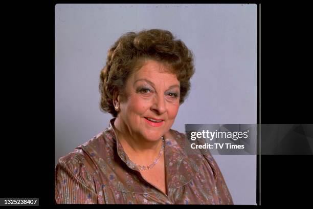 Actress Betty Driver in character as Betty Turpin layy Betty Driver in the television s, circa 1985.TVT Archive 1985 645.