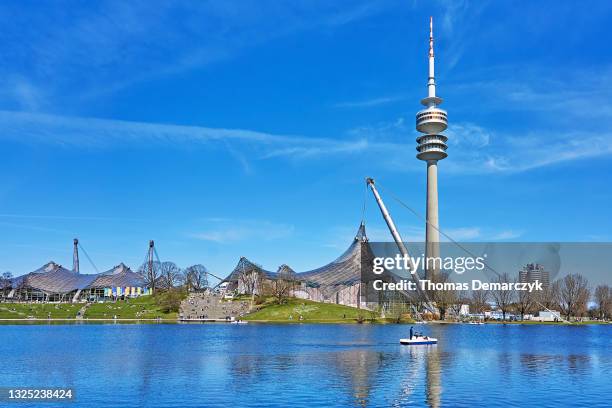 munich - olympiastadion-münchen stockfoto's en -beelden