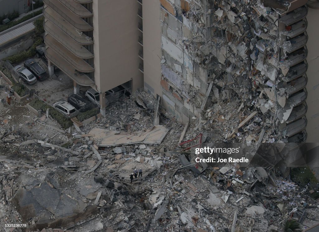 Residential Building In Miami Partially Collapsed