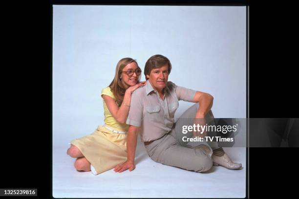 Actors Anne Kirkbride and William Roache in character as Deirdre and Ken Barlow in television soap Coronation Street, circa 1983.