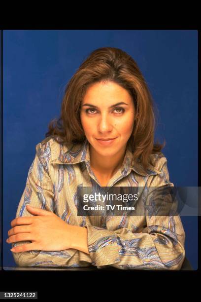 Television presenter Julia Bradbury, circa 1997.