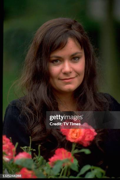 Actress Dawn French in character as Susie on the set of The Comic Strip Presents episode 'Susie', circa 1983.