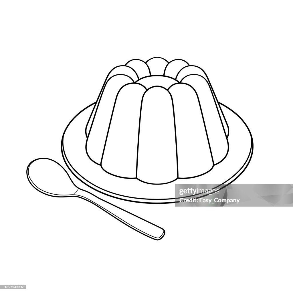 Cartoons food jelly for kids This is a vector illustration for preschool and home training for parents and teachers.