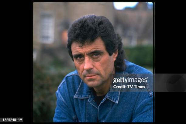 Actor Ian McShane in character as Lovejoy in the Lovejoy episode 'Highland Fling', circa 1992.