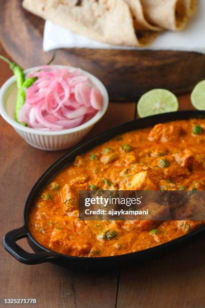 green peas or matar paneer curry - matar stock pictures, royalty-free photos & images