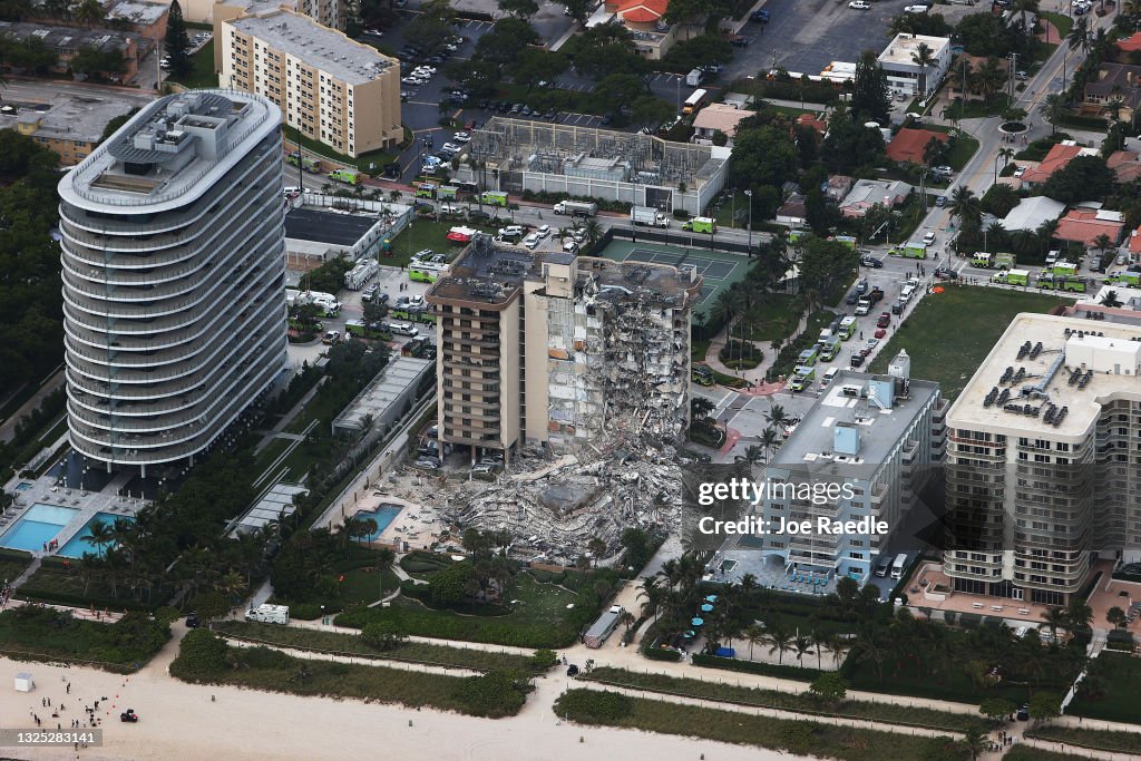 Residential Building In Miami Partially Collapsed