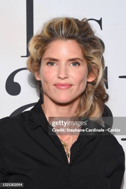 Alice Taglioni attends the "Les Fantasmes" Premiere at Cinema Pathe Wepler on June 24, 2021 in Paris, France.