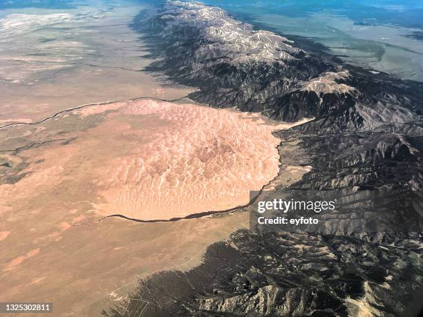 dunes and mountain range - rocky mountain national park stock pictures, royalty-free photos & images