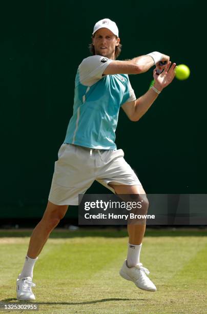 Andreas Seppi of Italy in action during his men"u2019s singles quarter final match against Max Purcell of Australia during day 6 of the Viking...