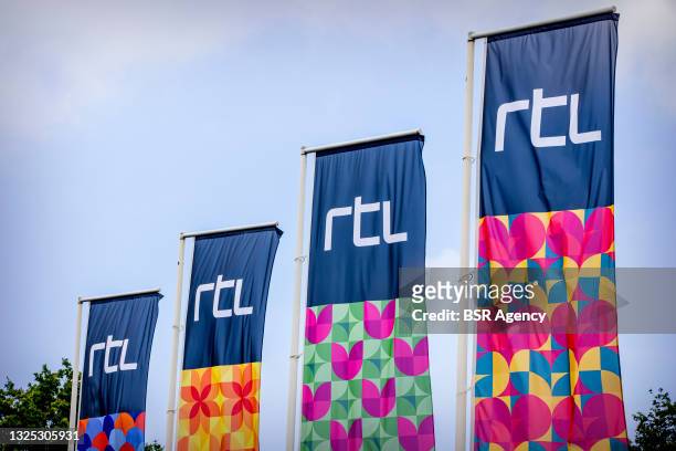 General exterior view of the RTL Netherlands head office on June 24, 2021 in Hilversum, Netherlands. Media houses Talpa Network and RTL have...