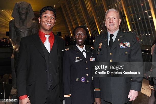 Former soldier David George, lieutenant Marlin Banks and colonel Brian M. Rees, M.D., M.P.H. Attend the 2nd Annual ""Change Begins Within"" benefit...