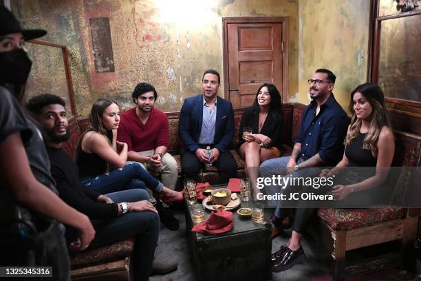 Actor Victor Rasuk is seen on the set of a Maker's Mark commercial shoot on June 24, 2021 in Los Angeles, California.