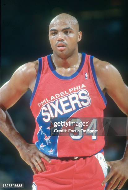 Press Pass Collectibles Rockets Charles Barkley Late 1990s Practice Worn Puma 3XL Jersey w/Photo Matches