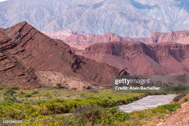 montagnes ocres - salta argentina stock pictures, royalty-free photos & images