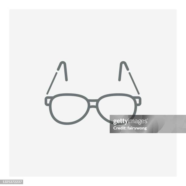 glasses icon - aviator glasses stock illustrations