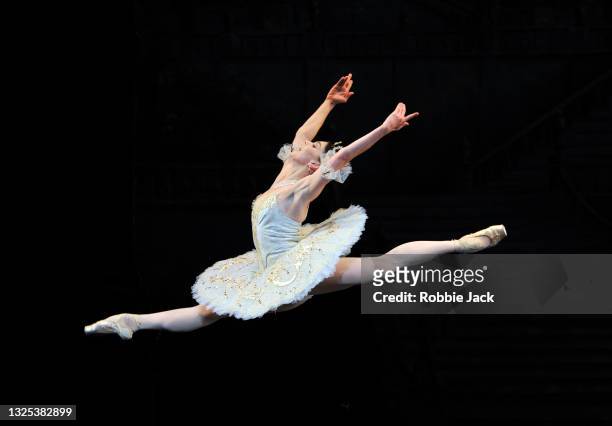 Natalia Osipova in The Royal Ballet"u2019s production of The Sleeping Beauty at The Royal Opera House on June 22, 2021 in London, England.
