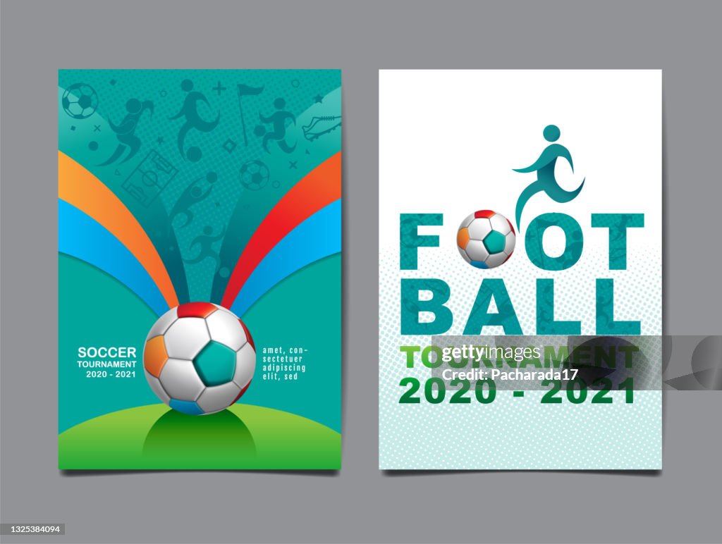 Football Program Layout Design Layout Football Template Design Soccer High-Res Vector Graphic - Getty ...
